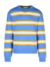 Marni Embroidered Mohair Blend Sweater In Blue