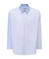 Marni Oversized Striped Men's Shirt In Blue