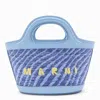Marni Light Blue Satchel In Blue