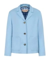 Marni Patch-pocket Single-breasted Jacket In Blue