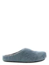 Marni Fussbett Flat Shoes Light Blue In Blue