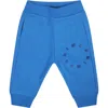Marni Light Blue Trousers For Baby Boy With Logo In Light Blue