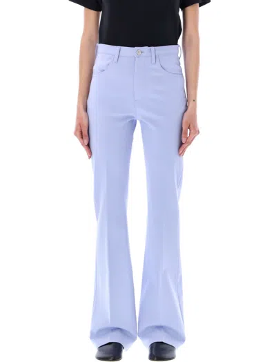 Marni Light Blue Wide Leg Trouser In Thistle