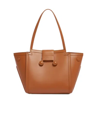 Marni Light Brown Leather Mini Riviera Bag