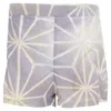Marni Light Cream Abstract Print Elastic Shorts In Multi