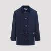 Marni Corduroy-collar Jacket In Blue