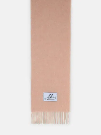 Marni Light Pink Alpaca Scarf