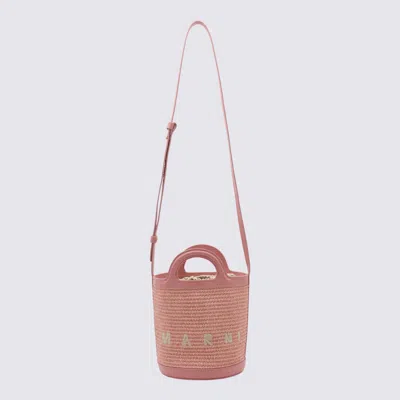 Marni Light Pink Tropicalia Mini Bucket Bag