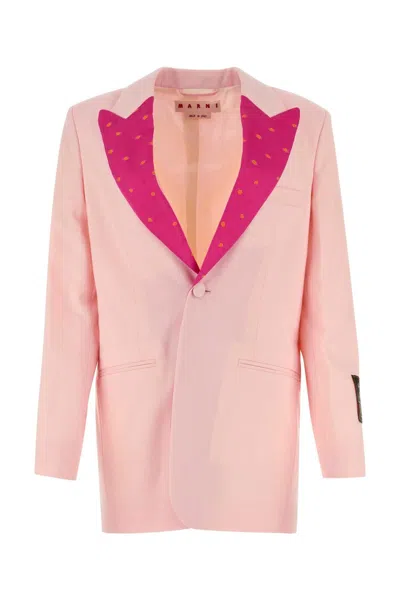 Marni Light Pink Wool Blazer