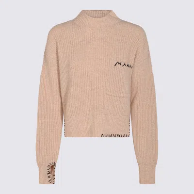 Marni Light Pink Wool Knitwear In Neutral