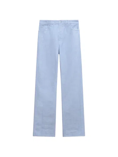 Marni Light-blue Coated Denim Jeans