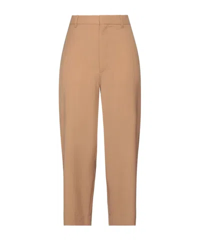 Marni Lightweight Wool Trousers In Brown