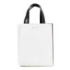 Marni Dual Tone Tote Bag With Handles And Strap In White