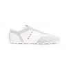 Marni Lily White Light Grey Leather Sneakers In Multi