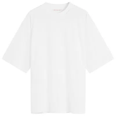 Marni Lily White Symbol Logo Cotton T-shirt