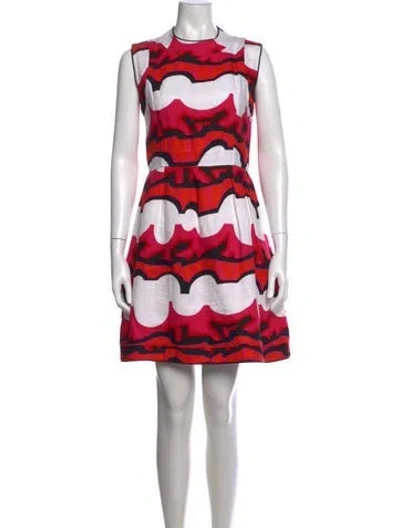 Pre-owned Marni Linen Mini Dress In Black