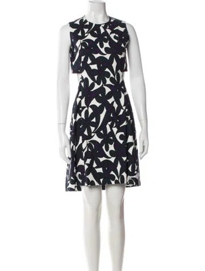 Pre-owned Marni Linen Mini Dress In Multicolor