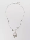 Marni Link Chain Pendant Textured Necklace