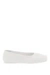 Marni White Nappa Leather Seamless Little Bow Ballet Flat In Lily White (white)