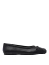 Marni Leather Little Bow Ballerina In Black