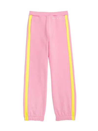 Marni Kids' Little Girl's & Girl's Striped Cotton Sweatpants In Light Candy