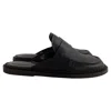 Marni Loafer Mules In Black Leather In Black