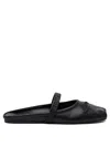 Marni Little Bow Nappa Leather Flat Mules
