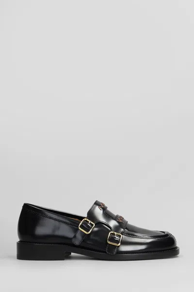 Marni Leather Slip-on Shoes In Black