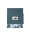 Marni Scarf With Logo Patch Scarves Light Blue In Blue