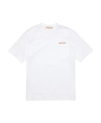 Marni White T-shirt With Pocket
