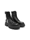 Marni Logo-appliqué Leather Boots In Black