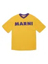 Marni Logo-appliqué T-shirt In Yellow