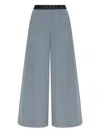Marni Logo-band Trousers In Gray