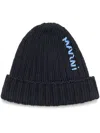 Marni Men's Beanie Hat With Logo In Black