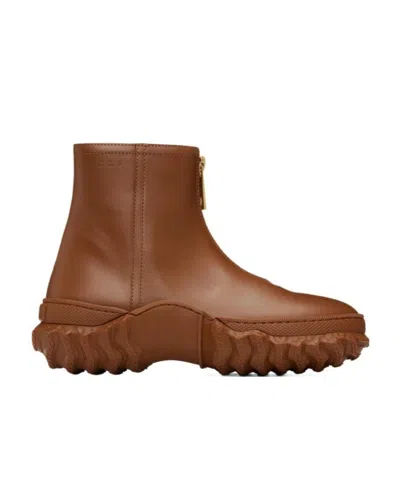 Marni Logo Boots In Brown