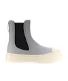 Marni 20mm Pablo Leather Chelsea Boots In Gray