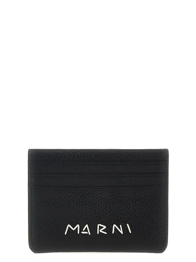 Marni Logo Card Holder In Black