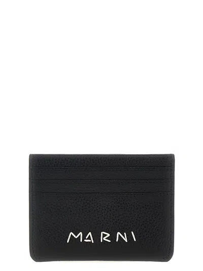 Marni Logo Card Holder Wallets, Card Holders Black