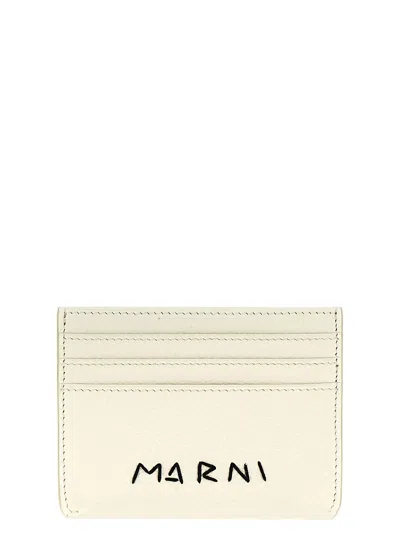 Marni Logo Card Holder In White