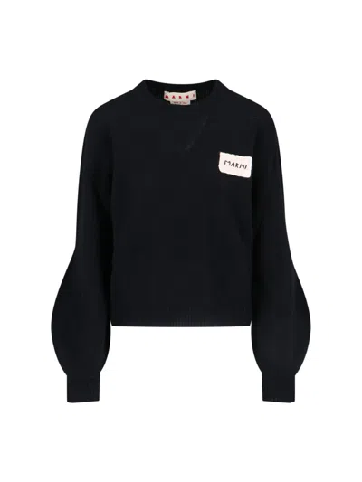 MARNI LOGO CASHMERE SWEATER