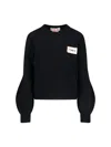 Marni Logo Cashmere Sweater In Black