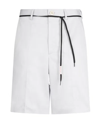 Marni Logo Casual Shorts In White