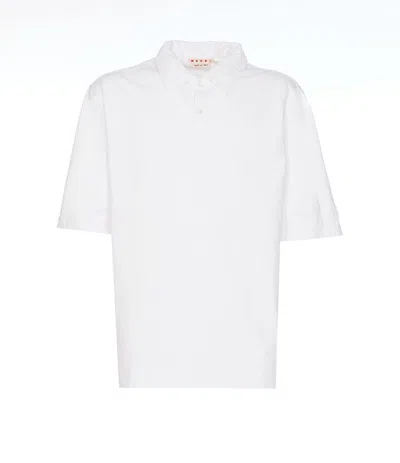MARNI MARNI LOGO COTTON POLO SHIRT