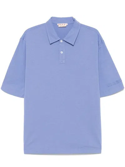 MARNI MARNI LOGO COTTON POLO SHIRT
