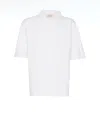 Marni Men Logo Cotton Polo Shirt In White