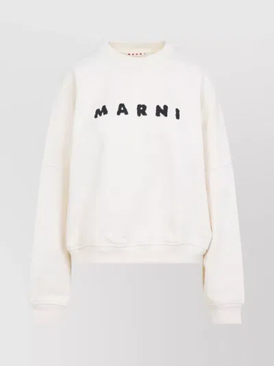 MARNI LOGO COTTON SWEATSHIRT LONG SLEEVES