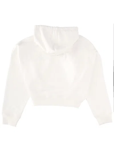 Marni Logo Cotton Sweatshirt In White