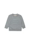 Marni Logo Crew-neck Sweatshirt In Gray