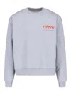 Marni Cotton Jersey Sweatshirt In Grey