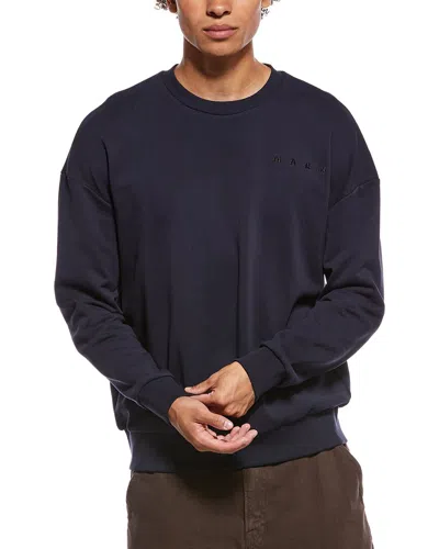 Marni Logo Crewneck Sweatshirt In Black